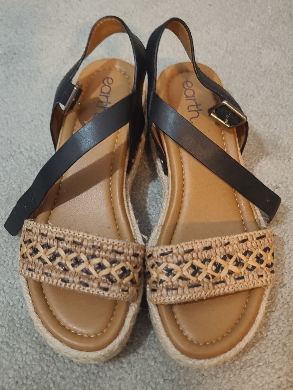 Earth Collins Platform Wedge Sandal 6.5